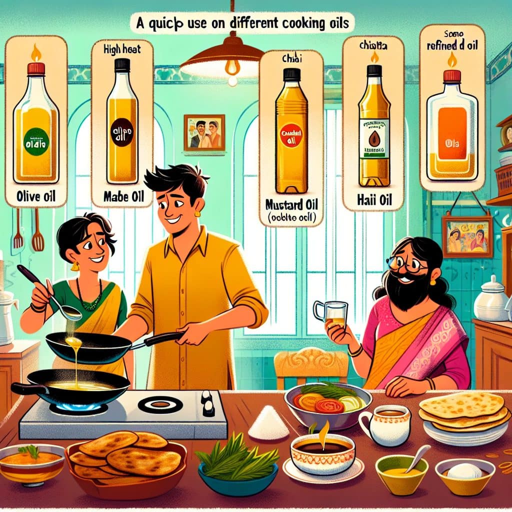 Image for Quick Summary - cooking oils truth — olive oil vs mustard oil vs coconut oil vs refined oils — which one should Indians actually use