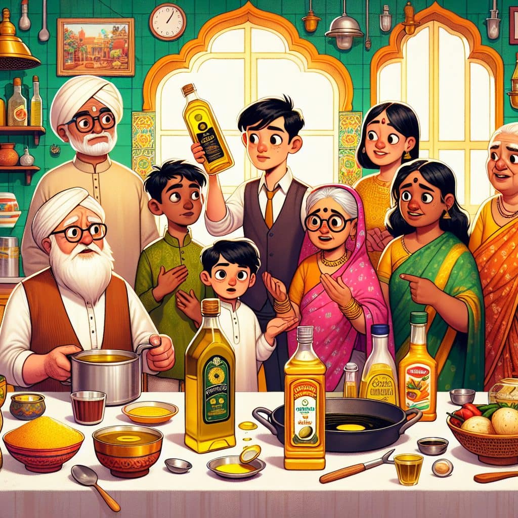 Image for Uncle's Logic vs Reality Check - cooking oils truth — olive oil vs mustard oil vs coconut oil vs refined oils — which one should Indians actually use