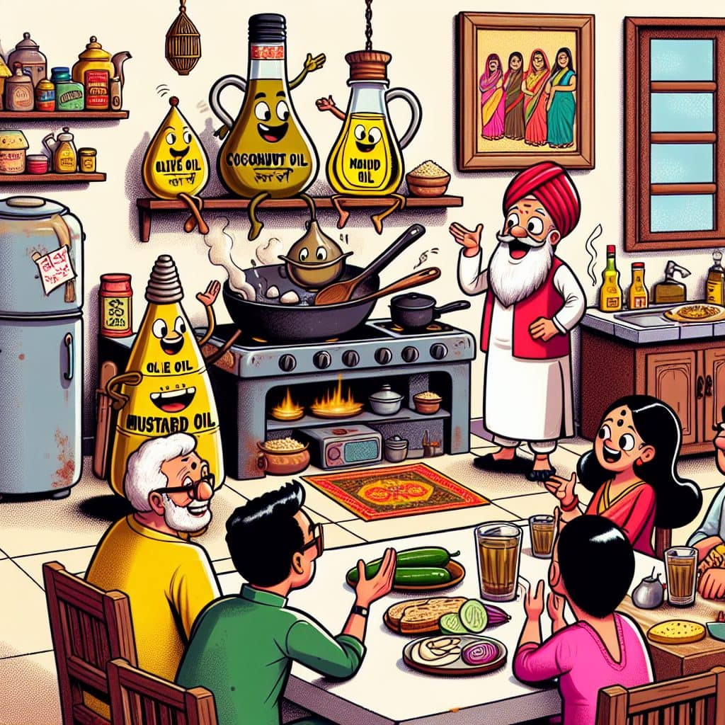 Image for What Is the Cooking Oil Debate Really About? - cooking oils truth — olive oil vs mustard oil vs coconut oil vs refined oils — which one should Indians actually use